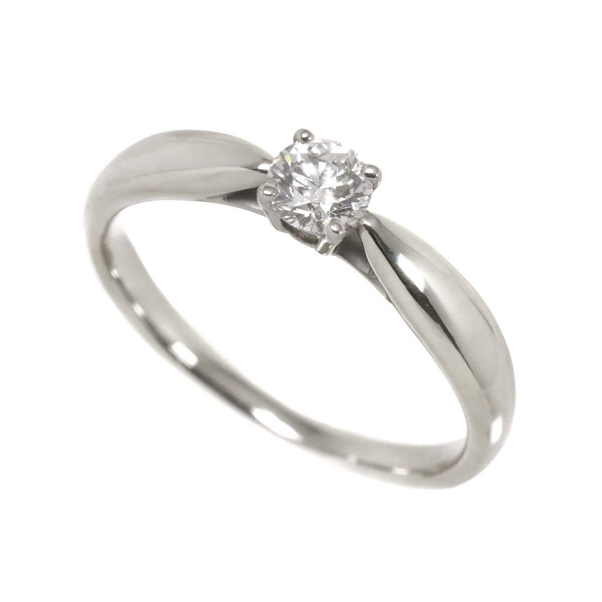 Harmony Diamond 0.21ct D/VS1/3EX Ring Pt Size4(US)