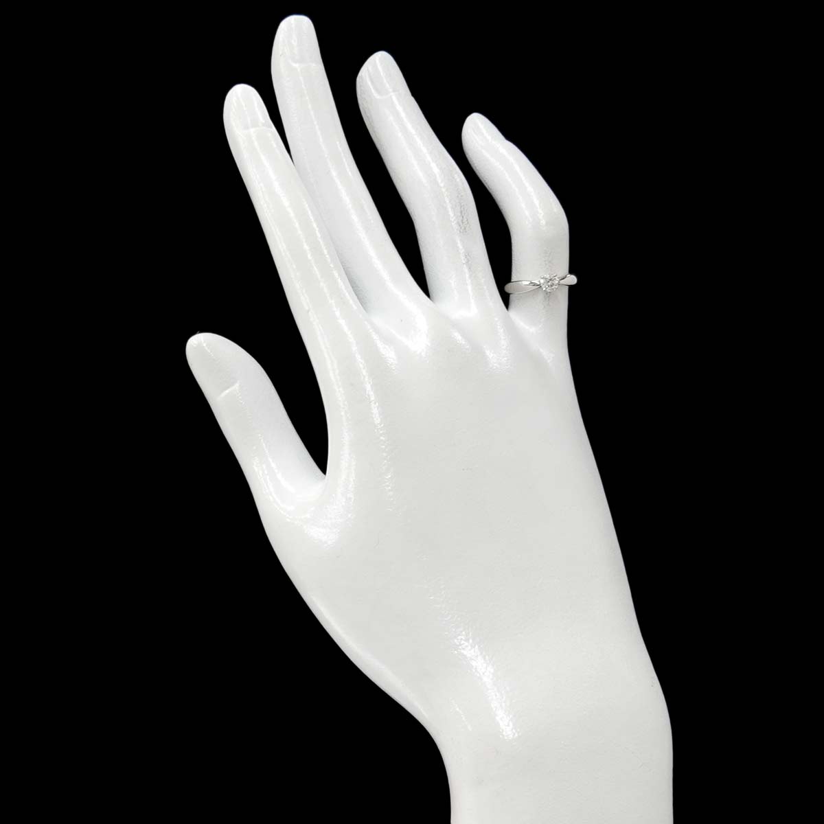 Harmony Diamond 0.21ct D/VS1/3EX Ring Pt Size4(US)