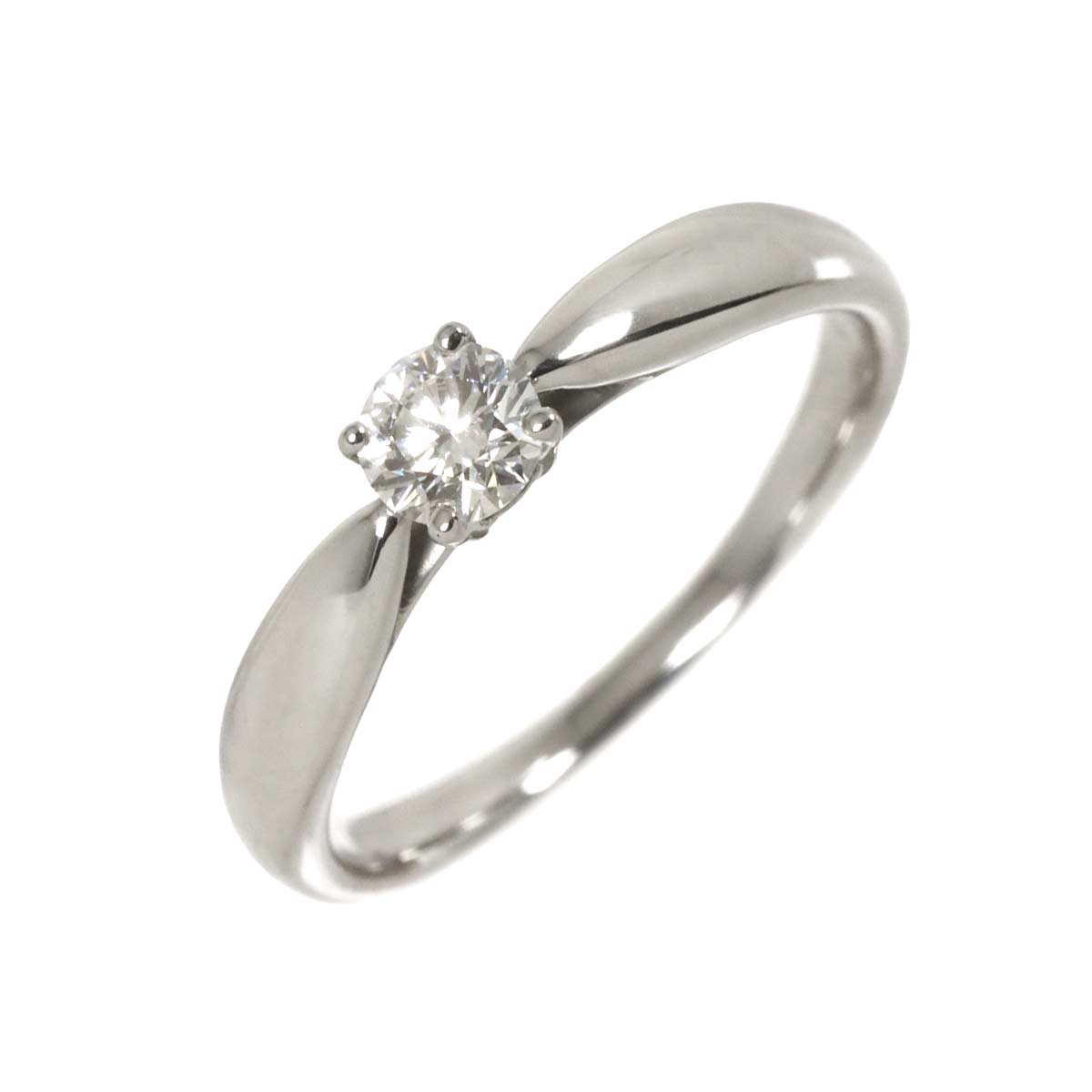 Harmony Diamond 0.21ct D/VS1/3EX Ring Pt Size4(US)