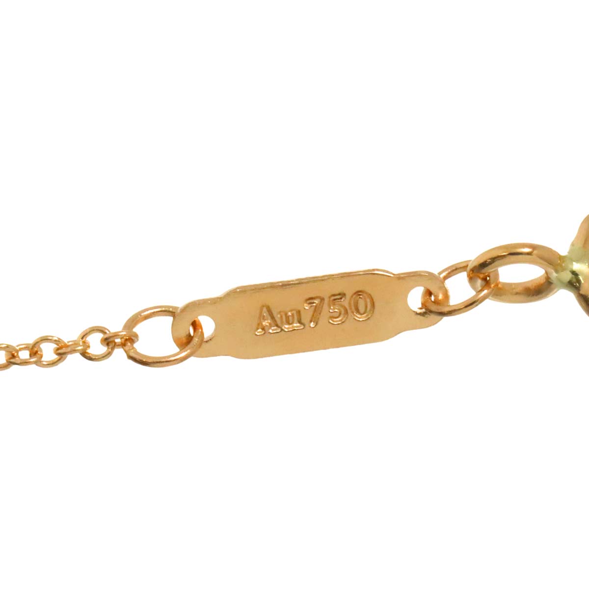 T Smile SM Diamond Necklace 18K Pink Gold 750