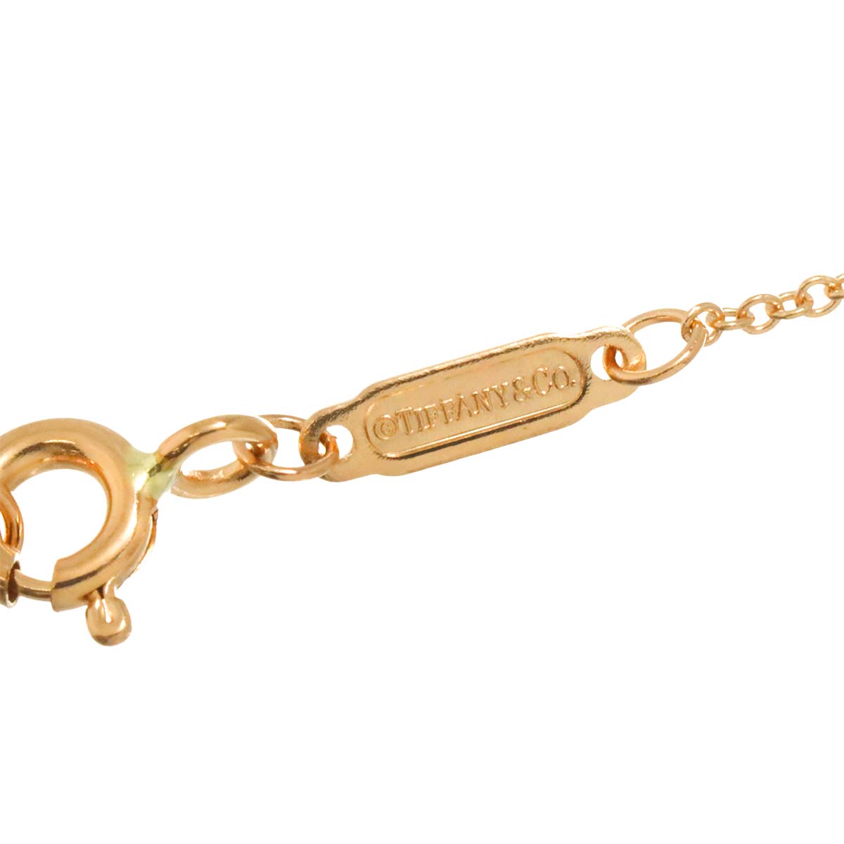 T Smile SM Diamond Necklace 18K Pink Gold 750