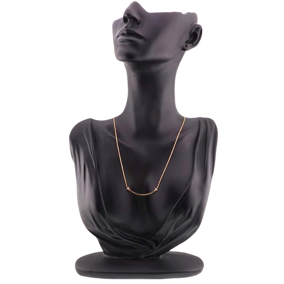 T Smile SM Diamond Necklace 18K Pink Gold 750