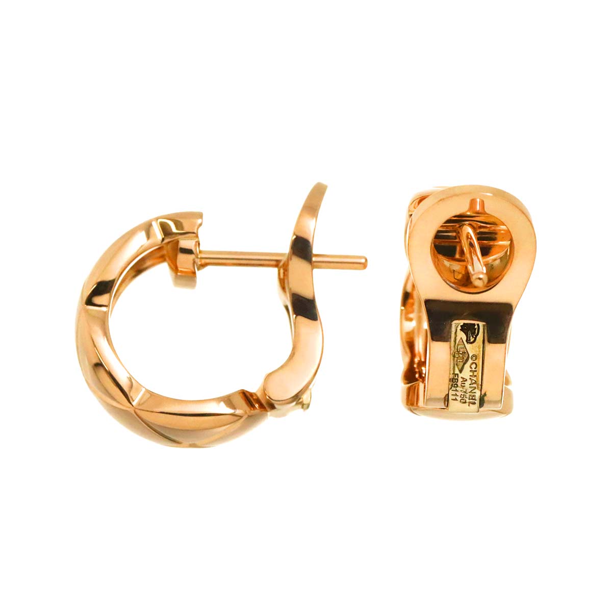 Coco Crush Earrings Pierced 18K PG 750