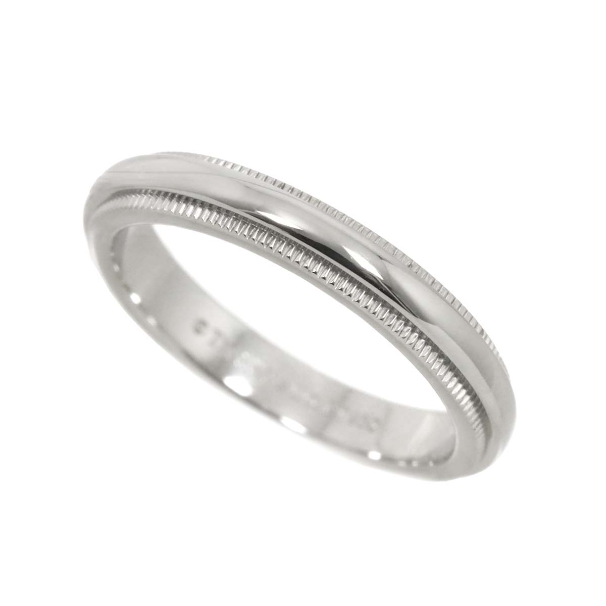 Milgrain Band Ring Pt Platinum Size4.75-5(US)