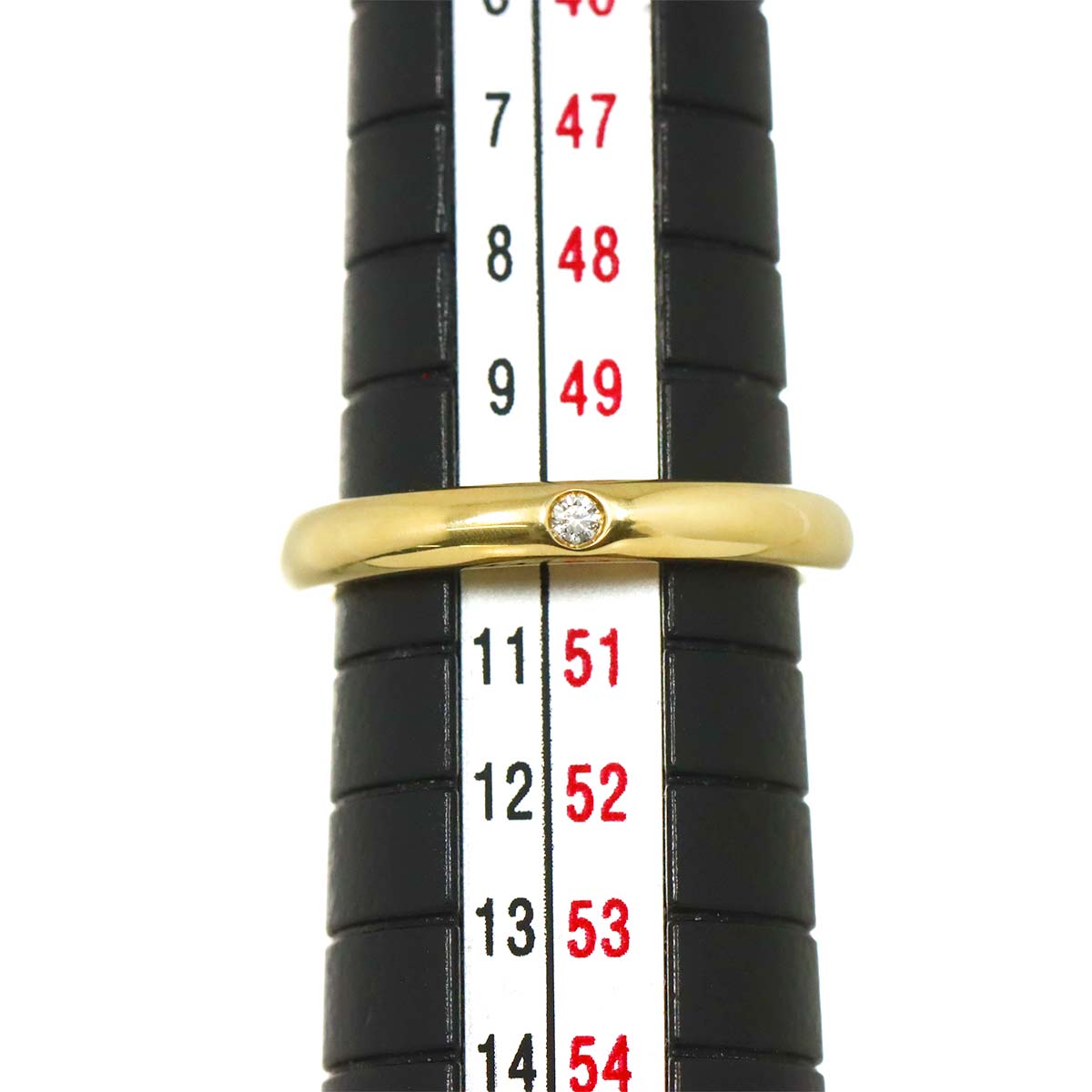 Stacking Diamond 1P Ring 18K Yellow Gold 750 Size5.25(US)
