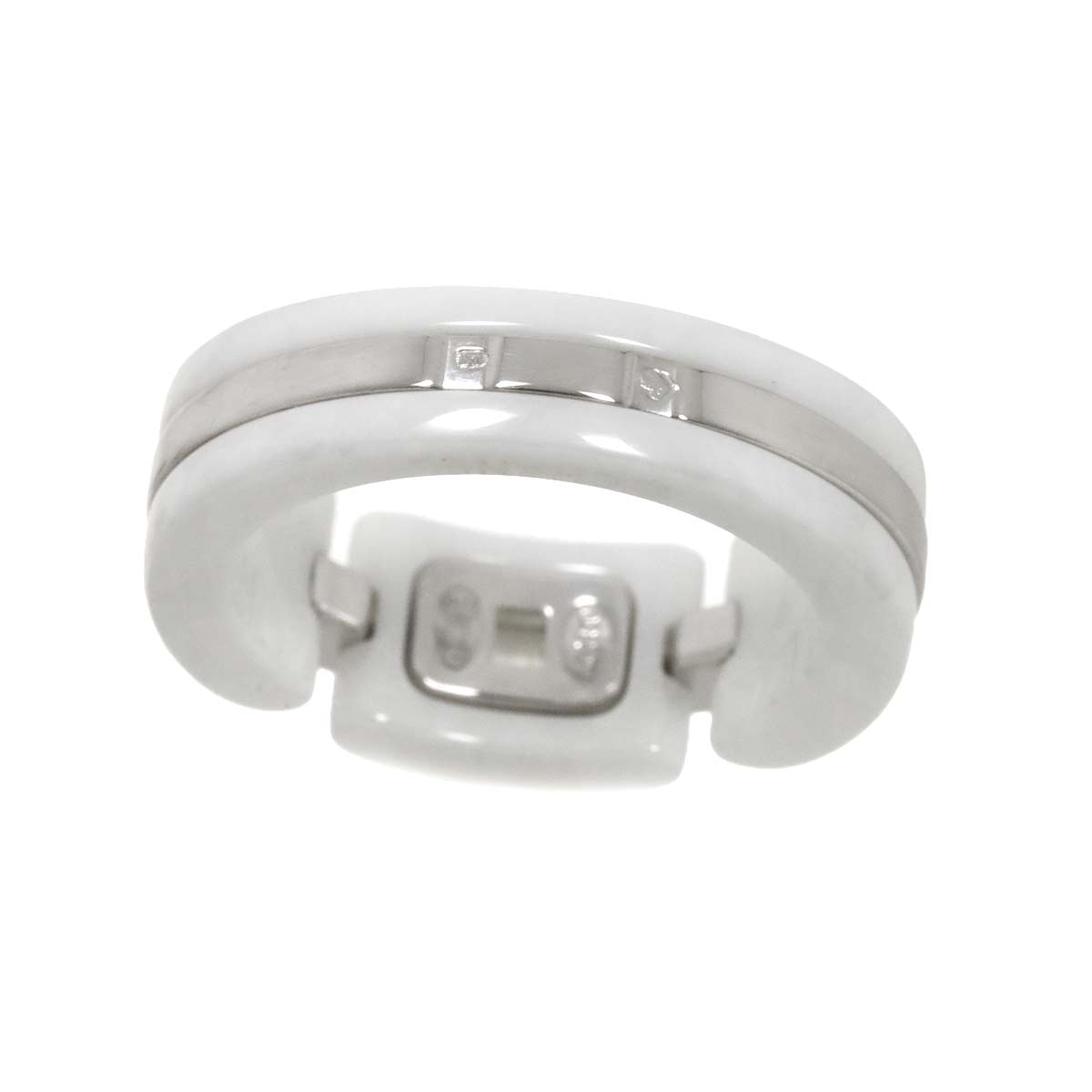 ULTRA MM Ring Ceramic 18K WG 750 Size50 5-5.25(US)