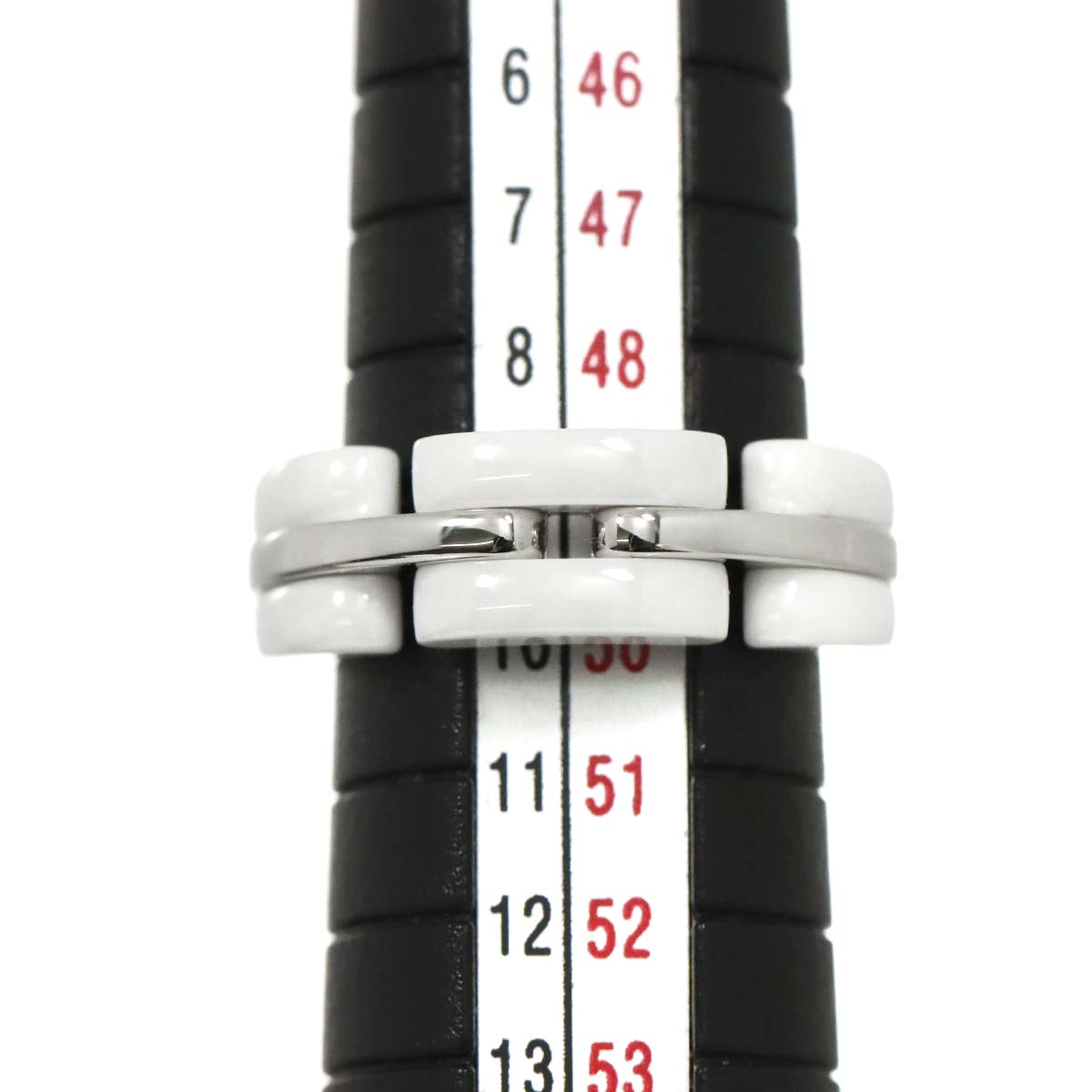 ULTRA MM Ring Ceramic 18K WG 750 Size50 5-5.25(US)