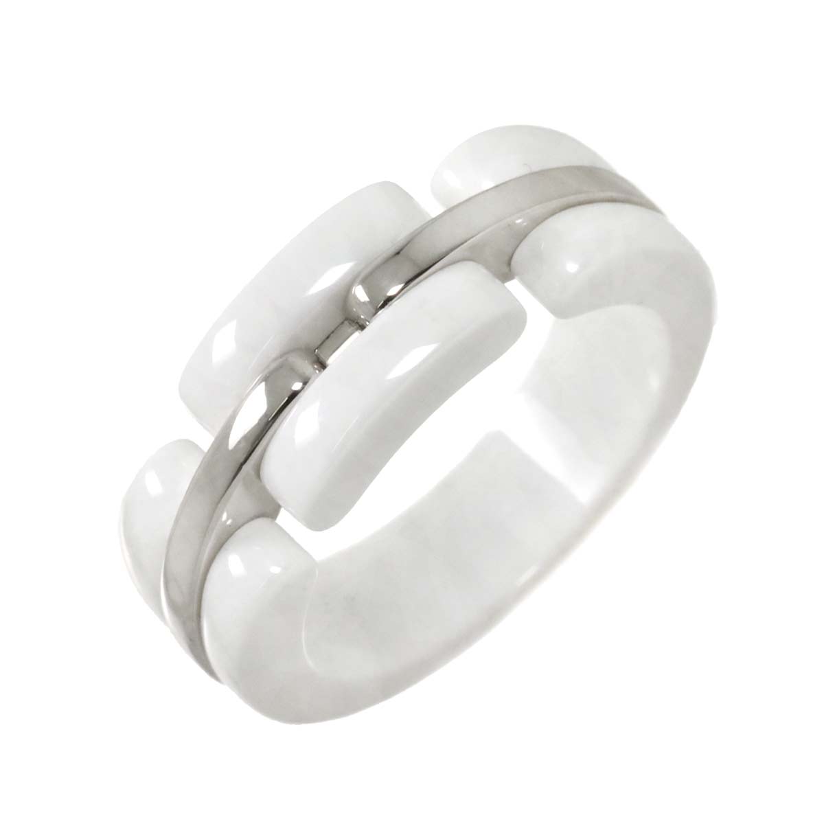 ULTRA MM Ring Ceramic 18K WG 750 Size50 5-5.25(US)