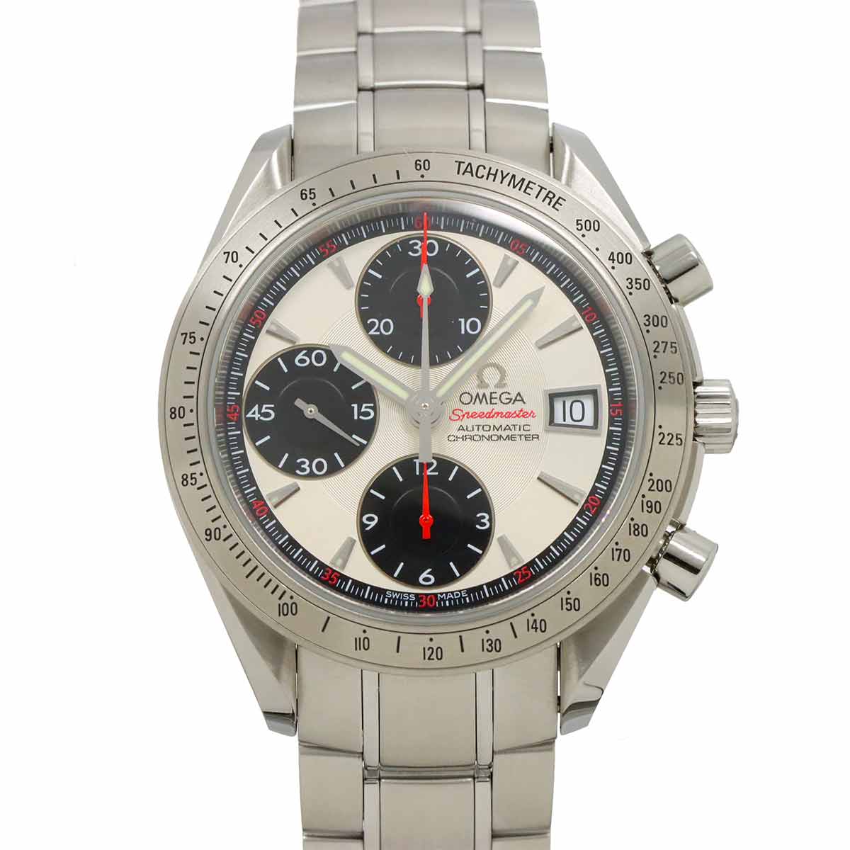 Speedmaster Date 3211 31 Automatic Silver Dial Mens