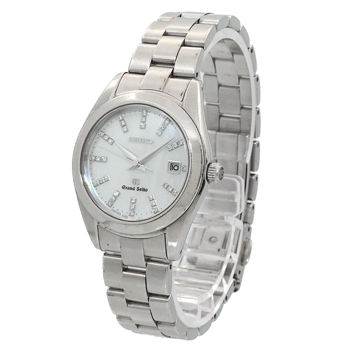 GRAND SEIKO STGF069 4J52-0AB0 Date 34P Diamond White Shell Dial