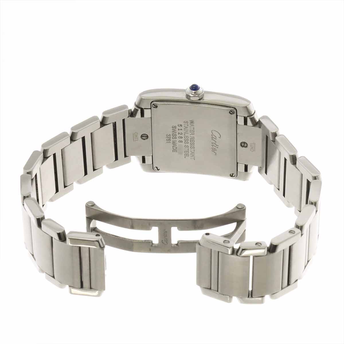 Tank Francaise SM WE110007 11P Diamond Silver Dial Ladies