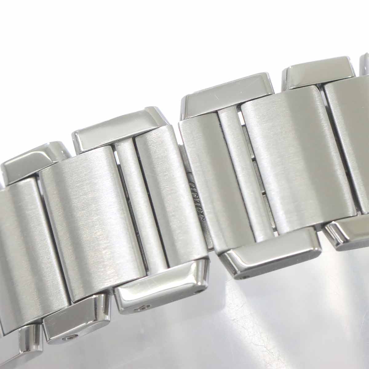 Tank Francaise SM WE110007 11P Diamond Silver Dial Ladies