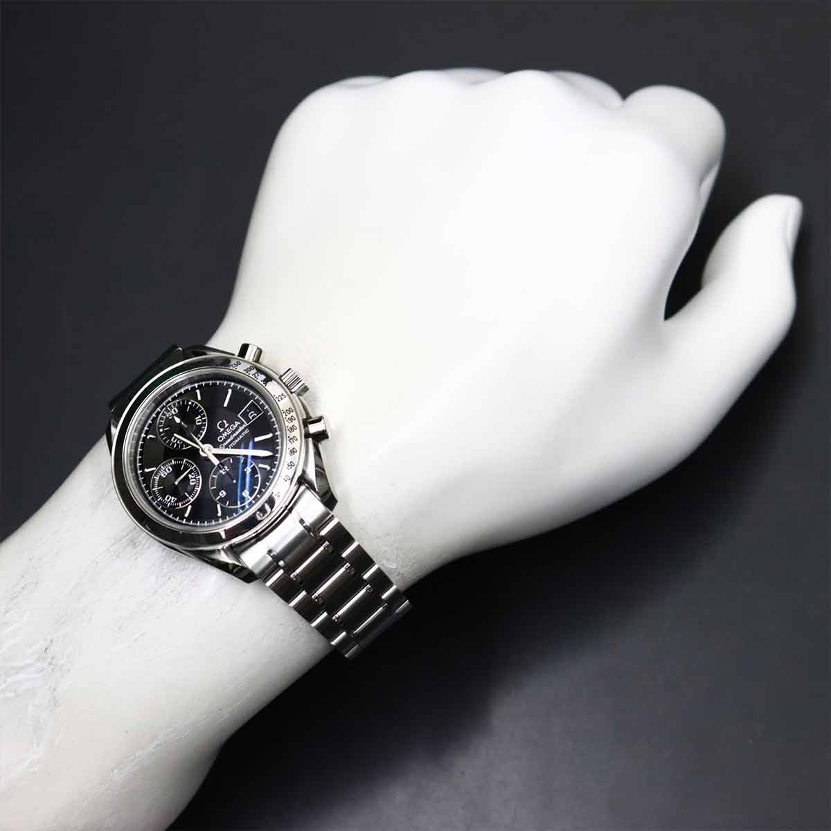 Speedmaster Date 3513.50 Chronograph Automatic Black Dial Mens