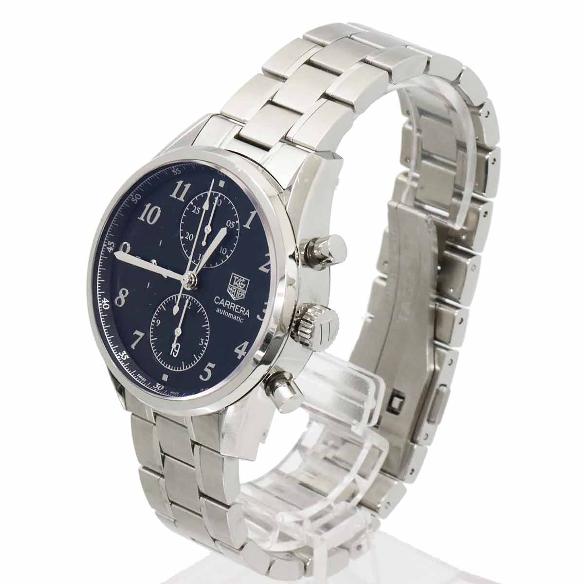 Carrera Heritage CAS2110 Chronograph Date Black Dial Mens