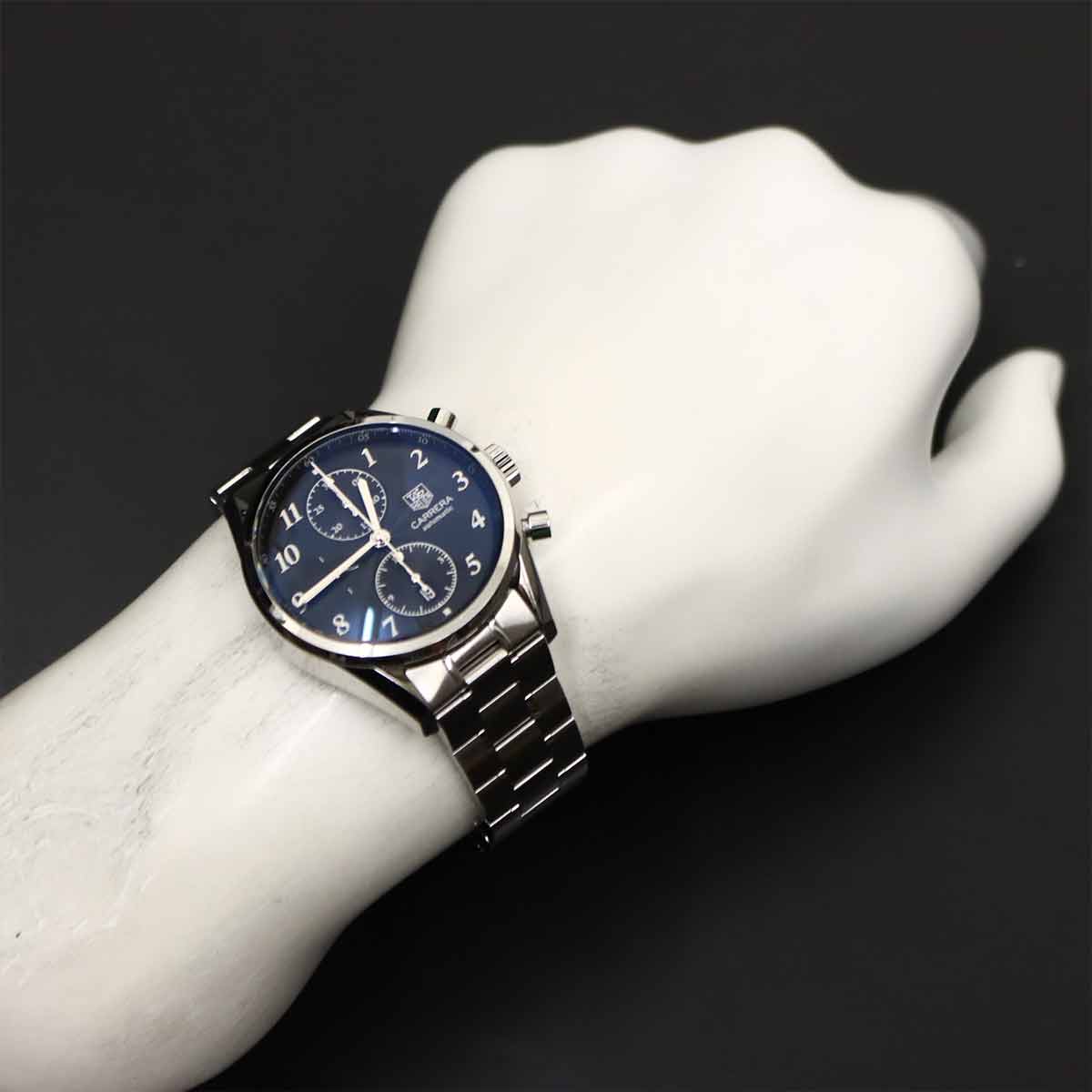 Carrera Heritage CAS2110 Chronograph Date Black Dial Mens