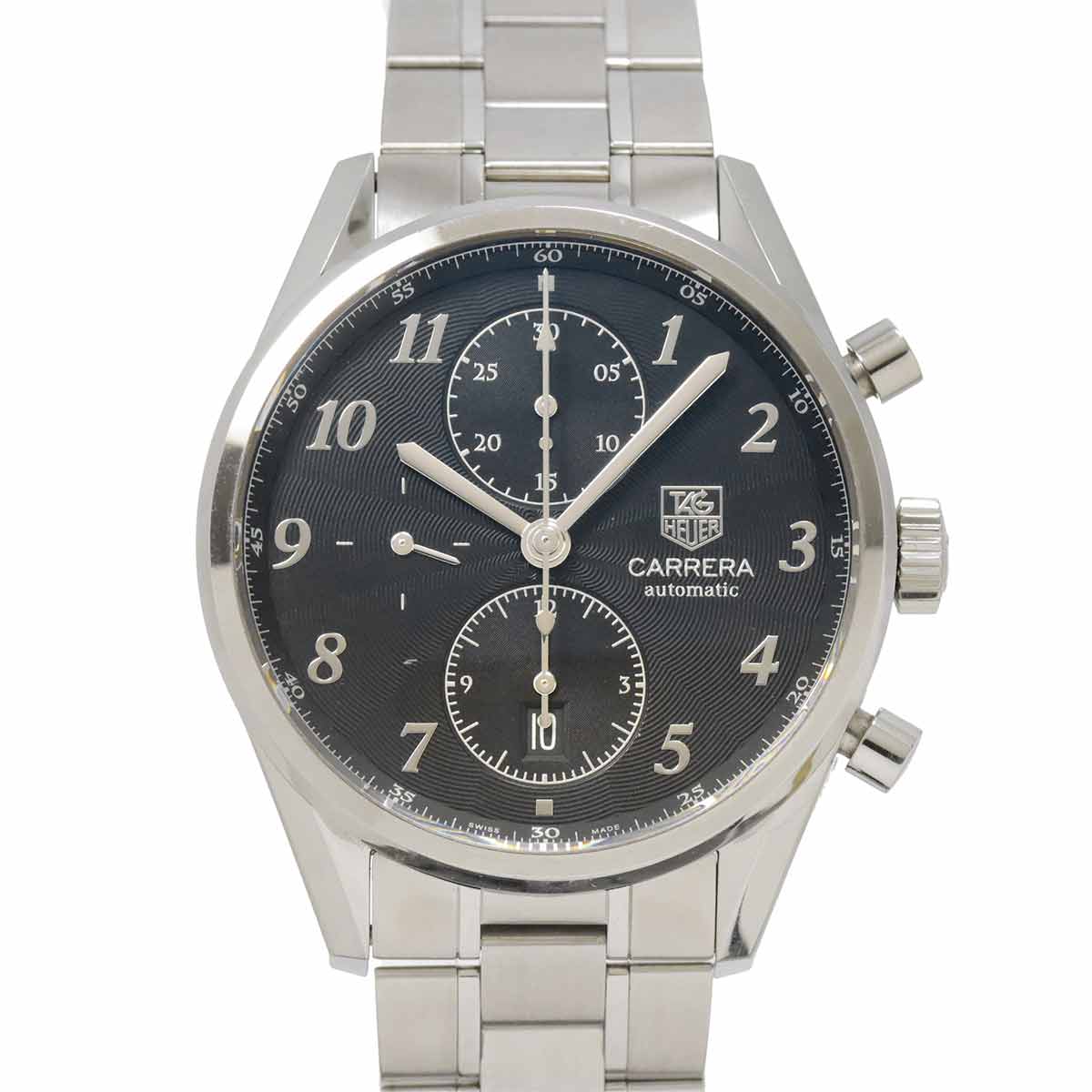 Carrera Heritage CAS2110 Chronograph Date Black Dial Mens