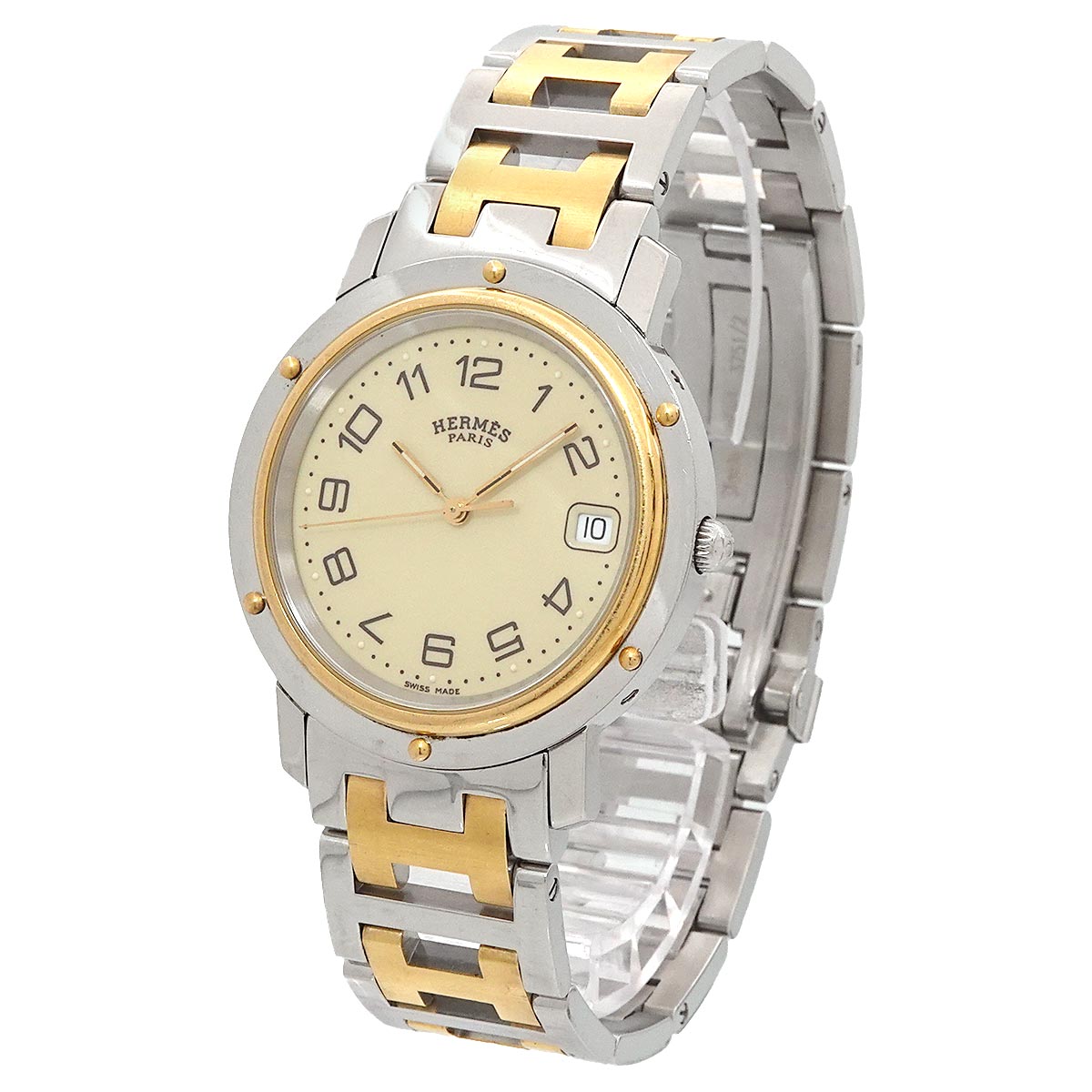 Clipper CL6 720 Quartz Cream Dial Date Mens Watch