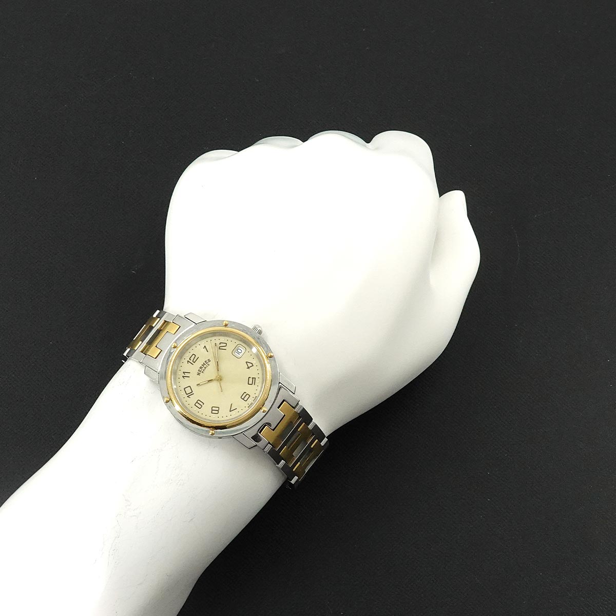 Clipper CL6 720 Quartz Cream Dial Date Mens Watch