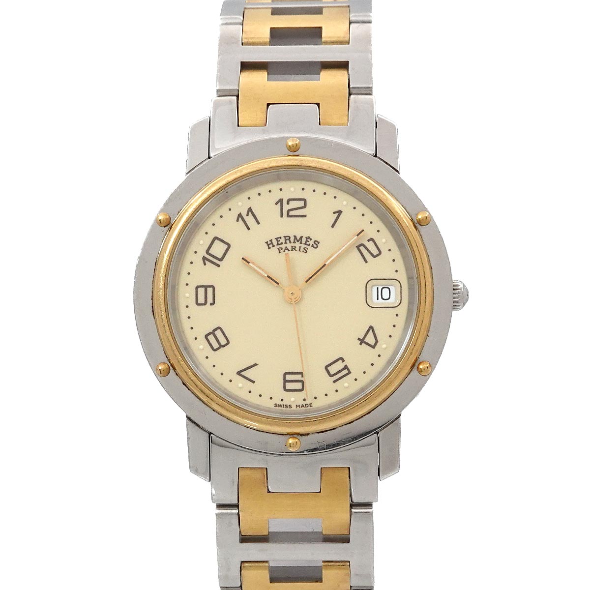 Clipper CL6 720 Quartz Cream Dial Date Mens Watch