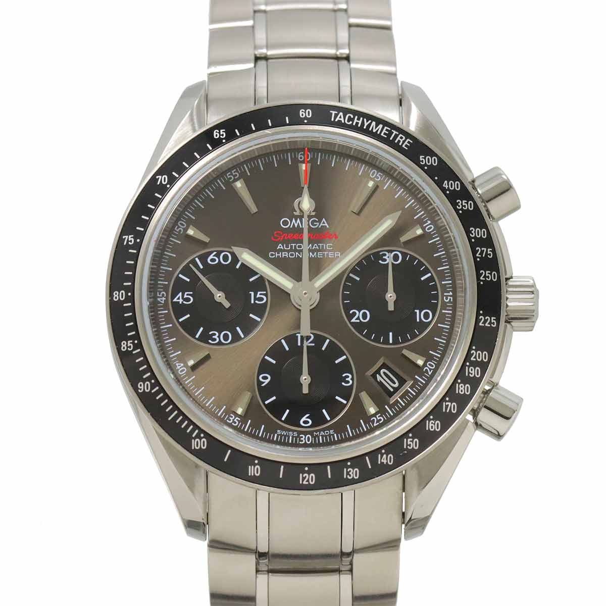 Speedmaster Date 323 30 40 40 06 001 Gray Black Dial Mens