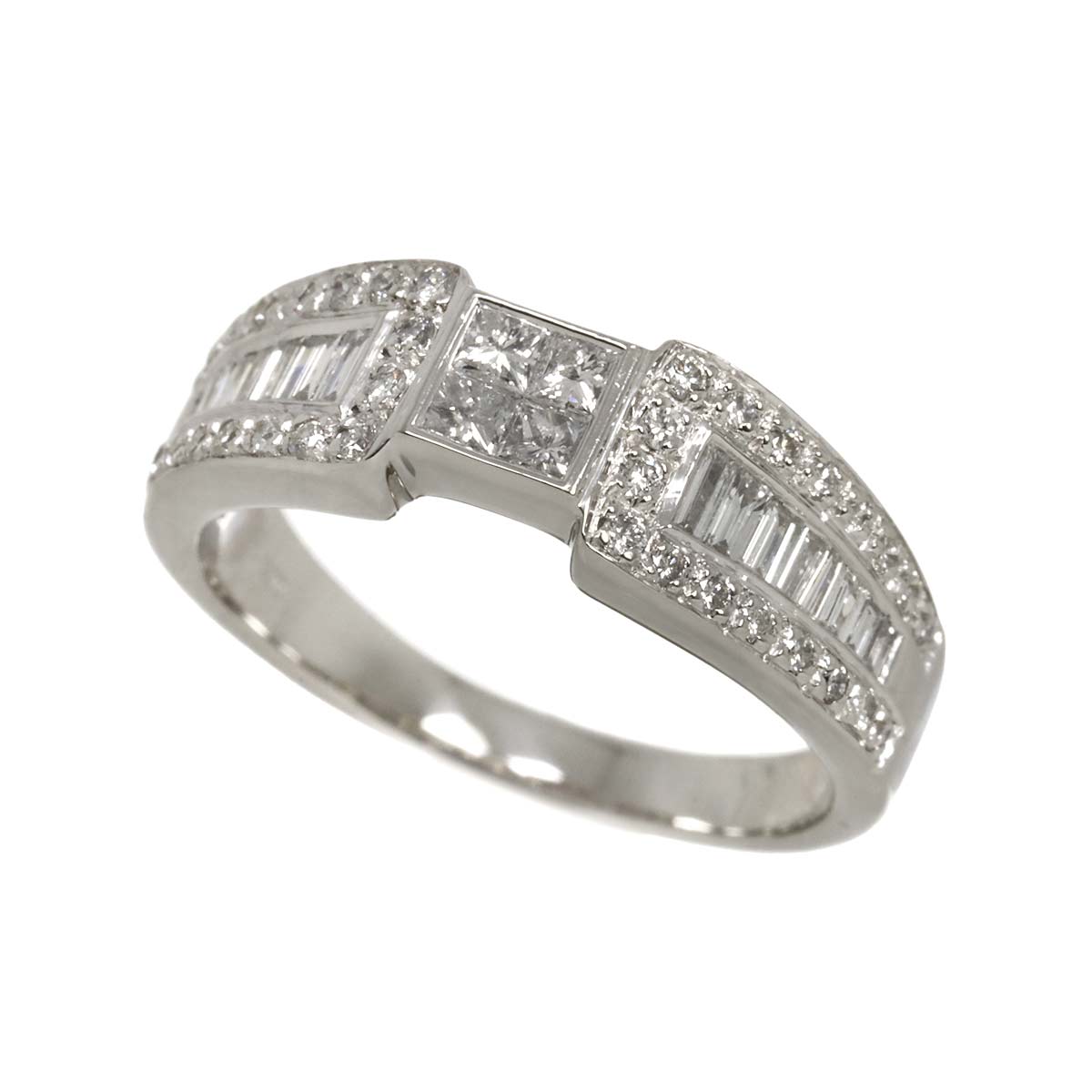 Diamond 0.82ct Ring Pt Platinum size7.75-8(US)