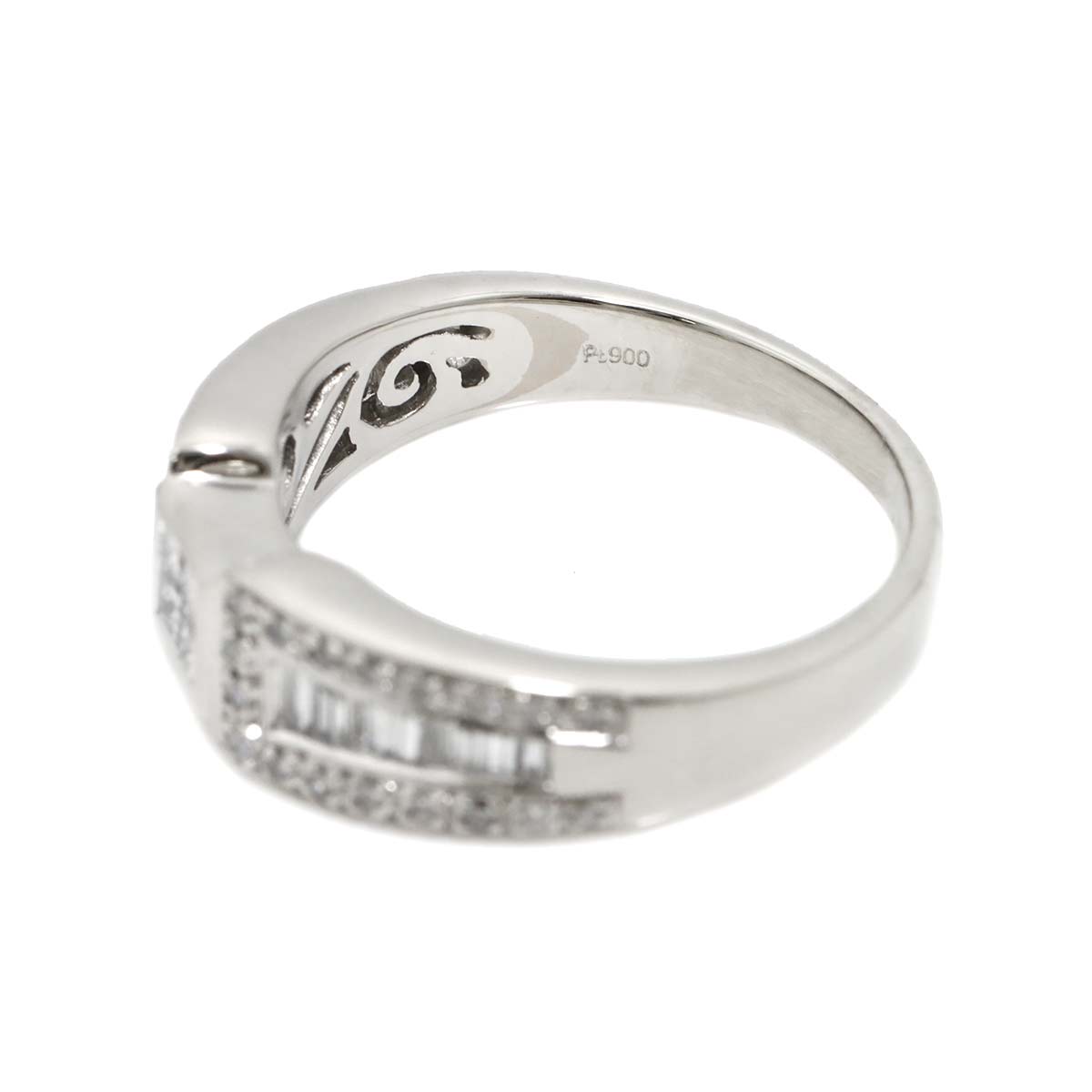 Diamond 0.82ct Ring Pt Platinum size7.75-8(US)