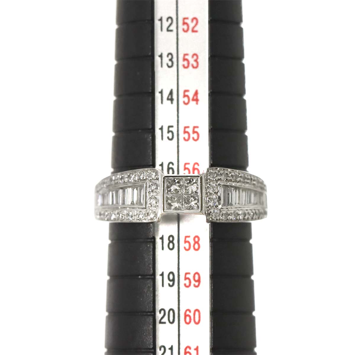 Diamond 0.82ct Ring Pt Platinum size7.75-8(US)