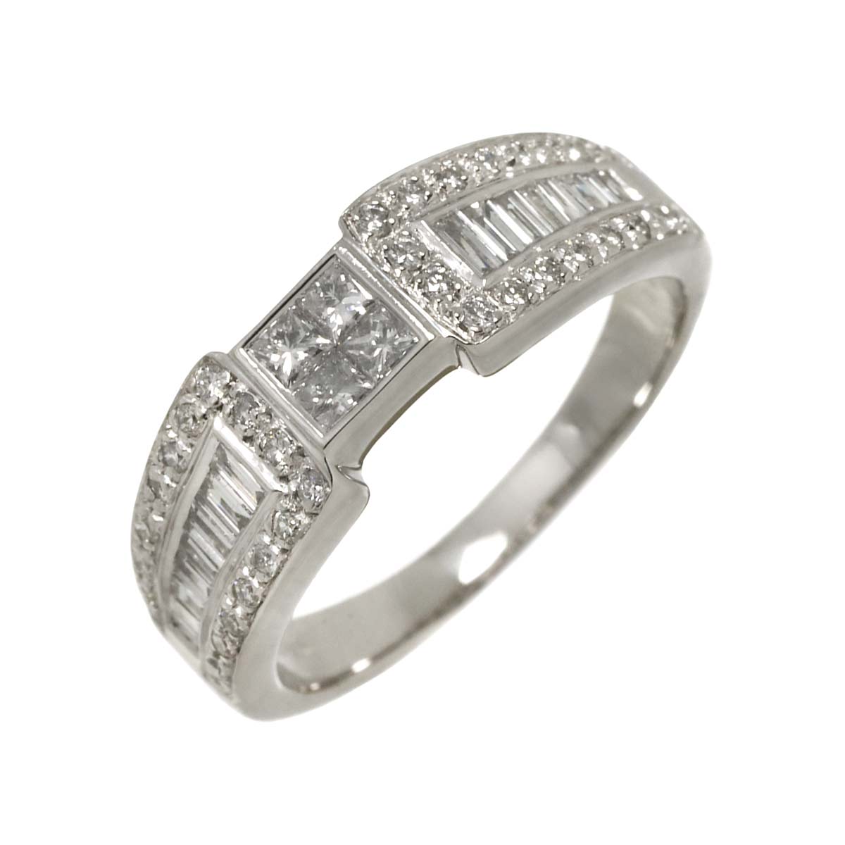 Diamond 0.82ct Ring Pt Platinum size7.75-8(US)