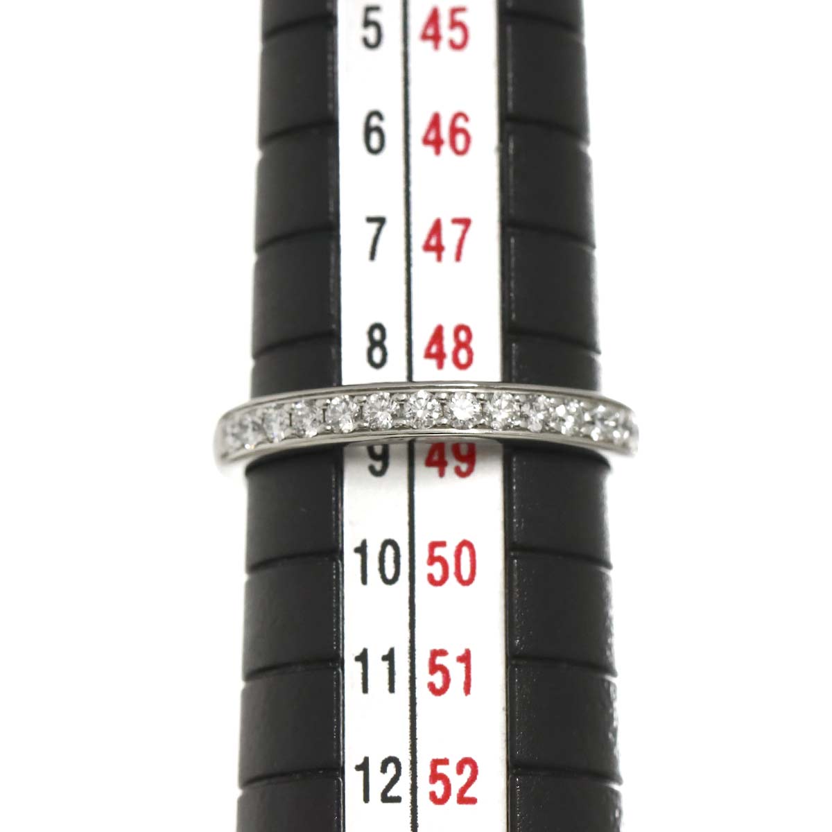 1895 Half Diamond Ring Pt size49 4.75-5(US)