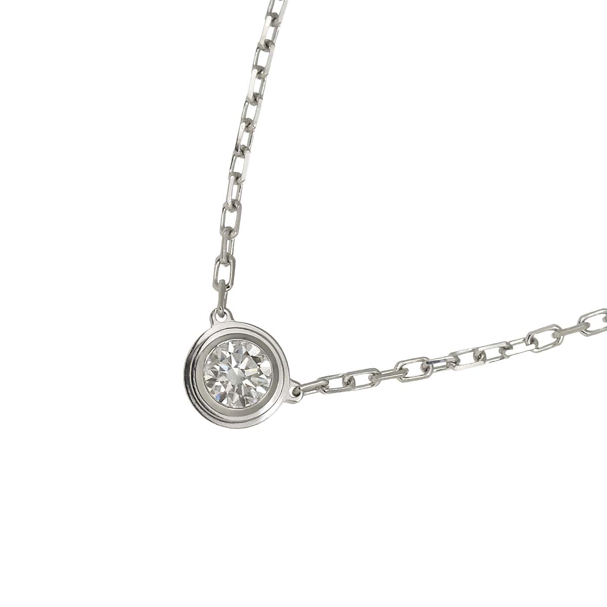 d Amour Diamond LM Necklace 18K WG 750