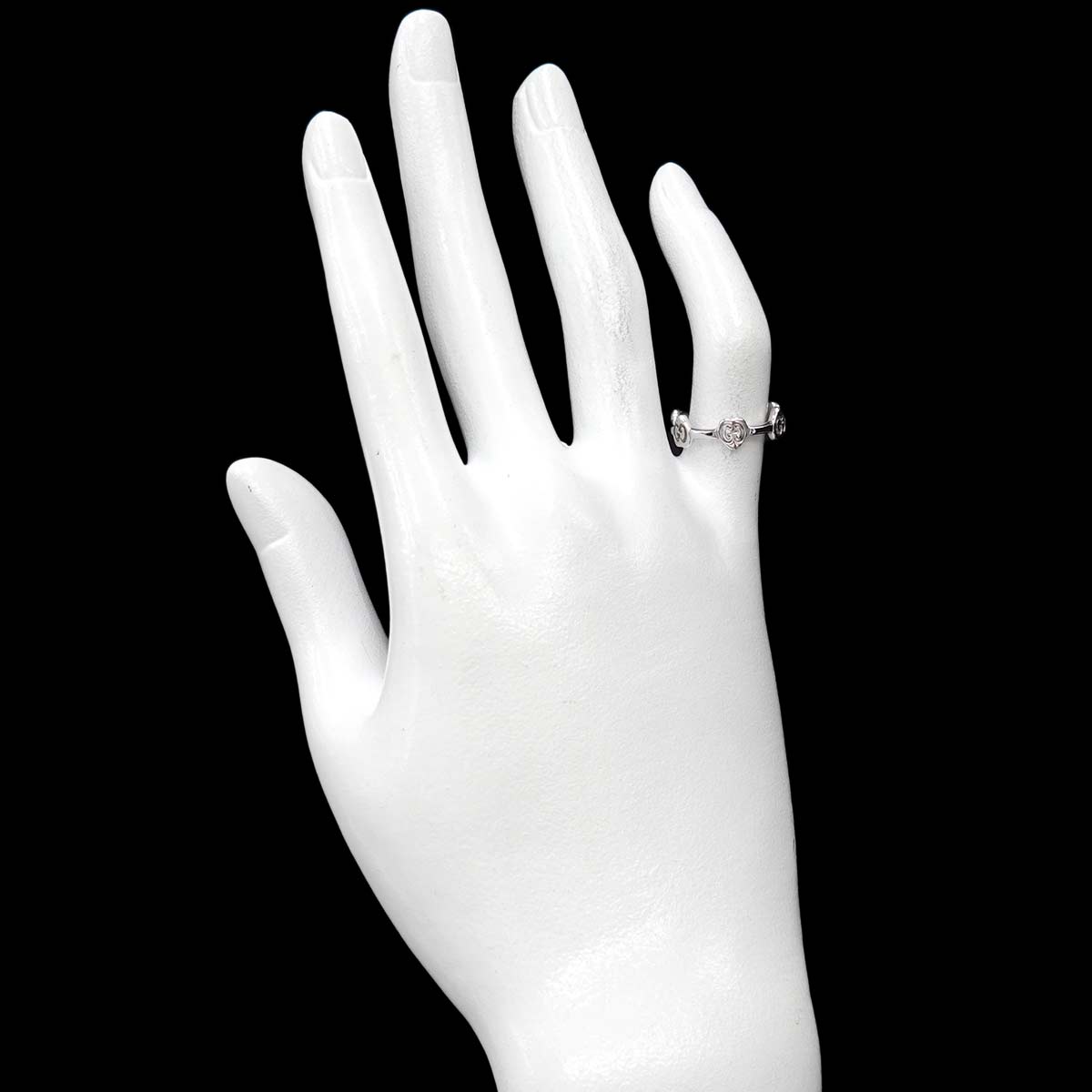 Icon Heart Ring 18K WG White Gold 750 Size8 4.5(US)