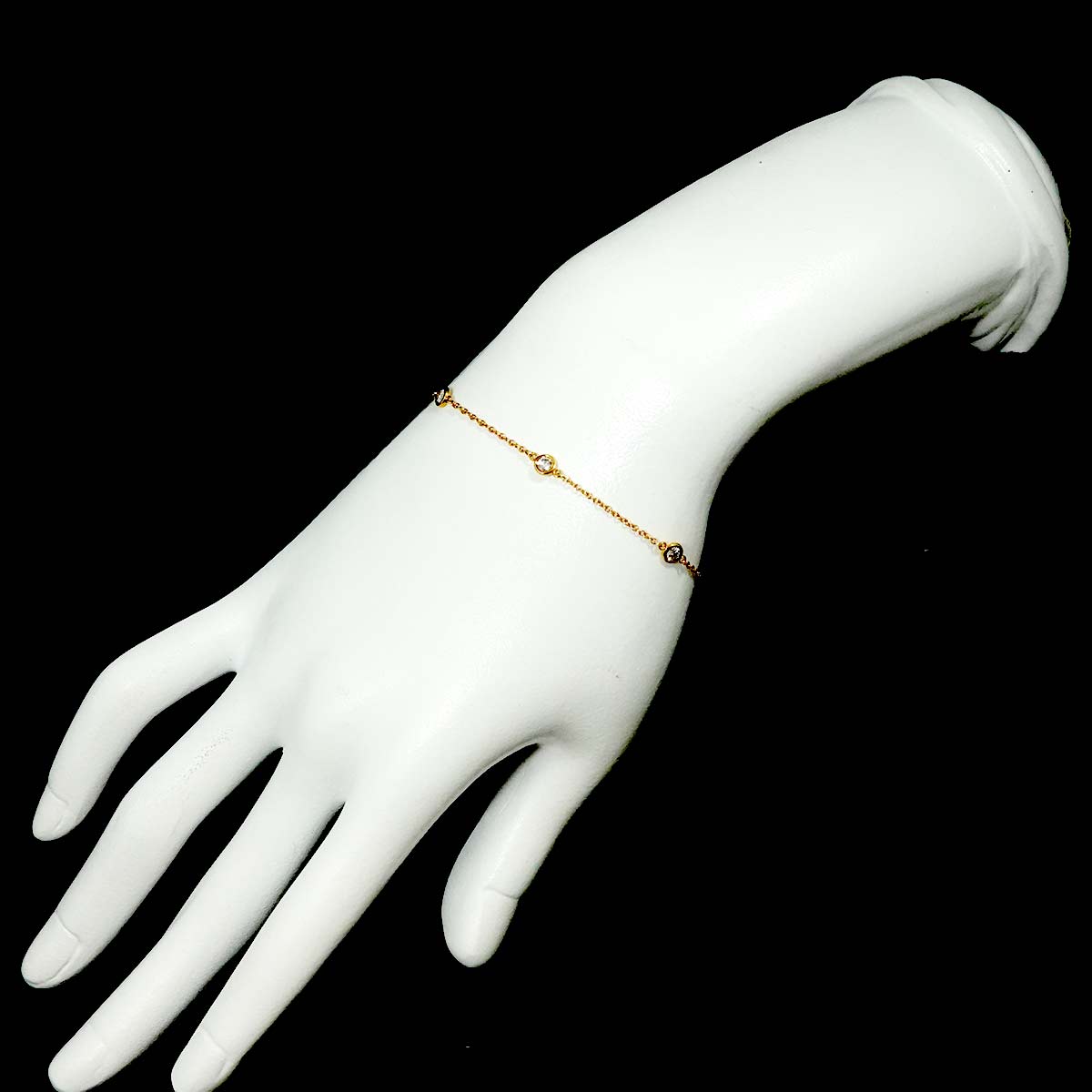 By The Yard Diamond 5P Bracelet 18K Yellow Gold 750