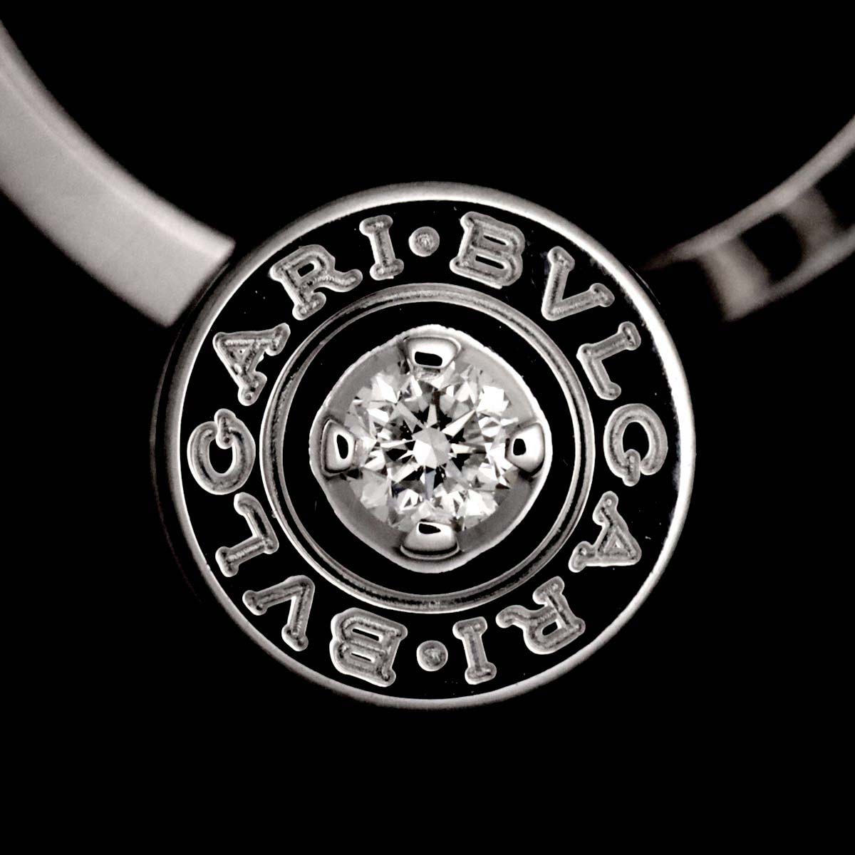 B-ZERO1 Element Diamond Ring 18K WG 750 size8-8.25(US)