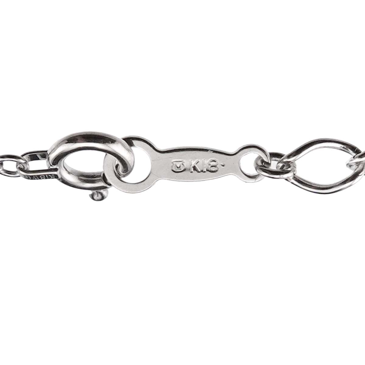 Diamond 0.18ct Necklace 18K White Gold 750