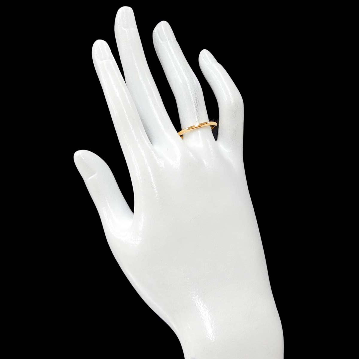 Classic Band Ring 18K Yellow Gold 750 Size7.5-7.75(US)