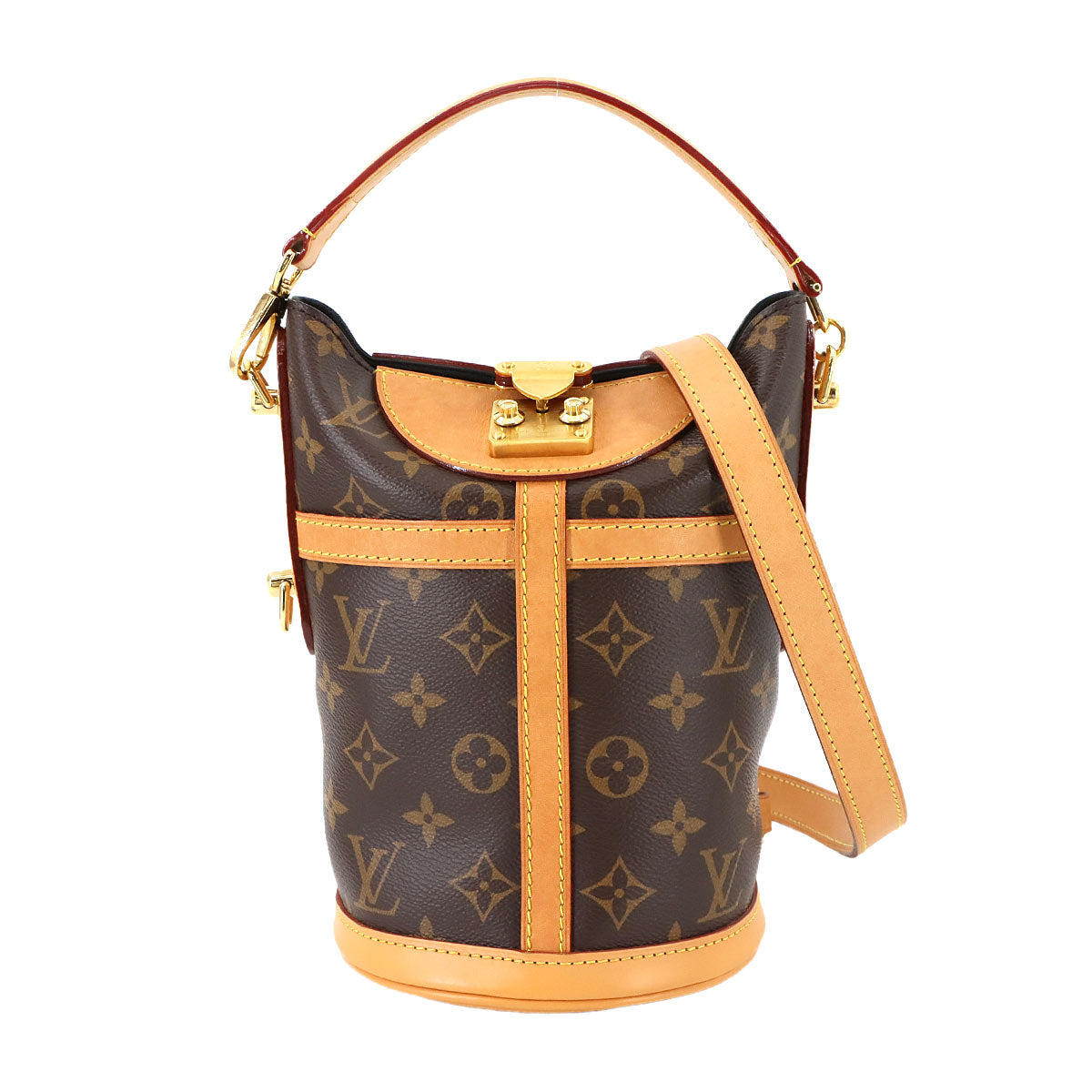 Monogram Duffle Bag Hand Shoulder Bag Brown M43587
