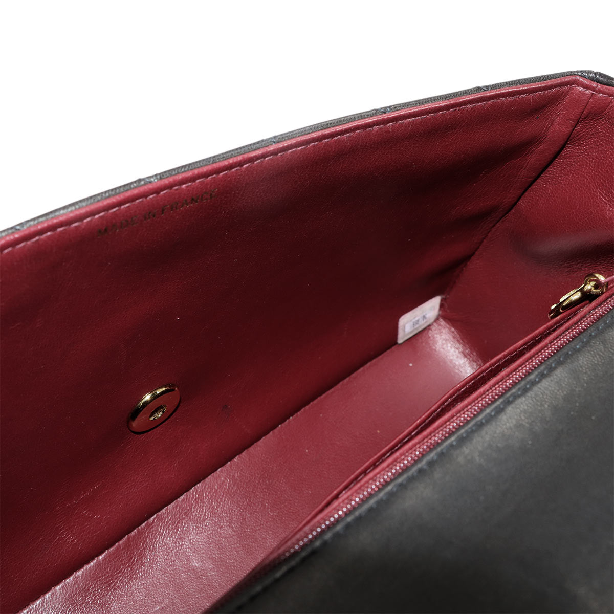 Matelasse Hand Bag Leather Black Vintage Coco Logos