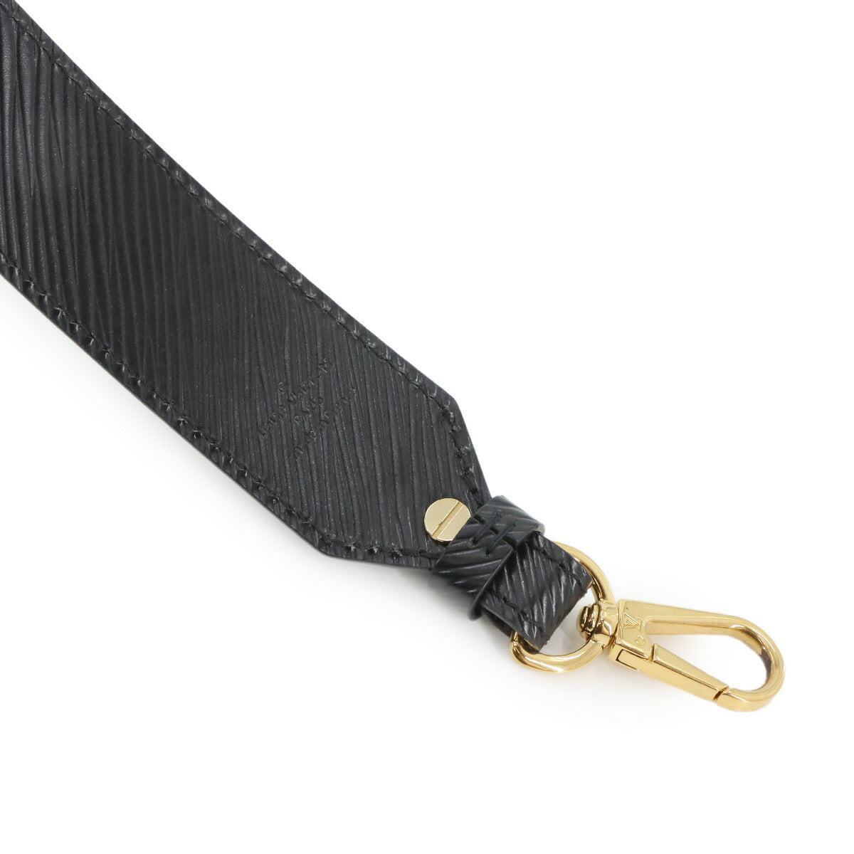Epi Shoulder Strap Leather Black Monogram flower