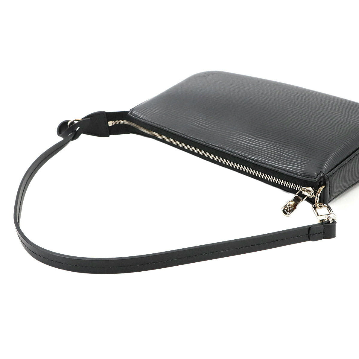 Epi Pochette Accessoires Hand Bag Leather Noir M40632