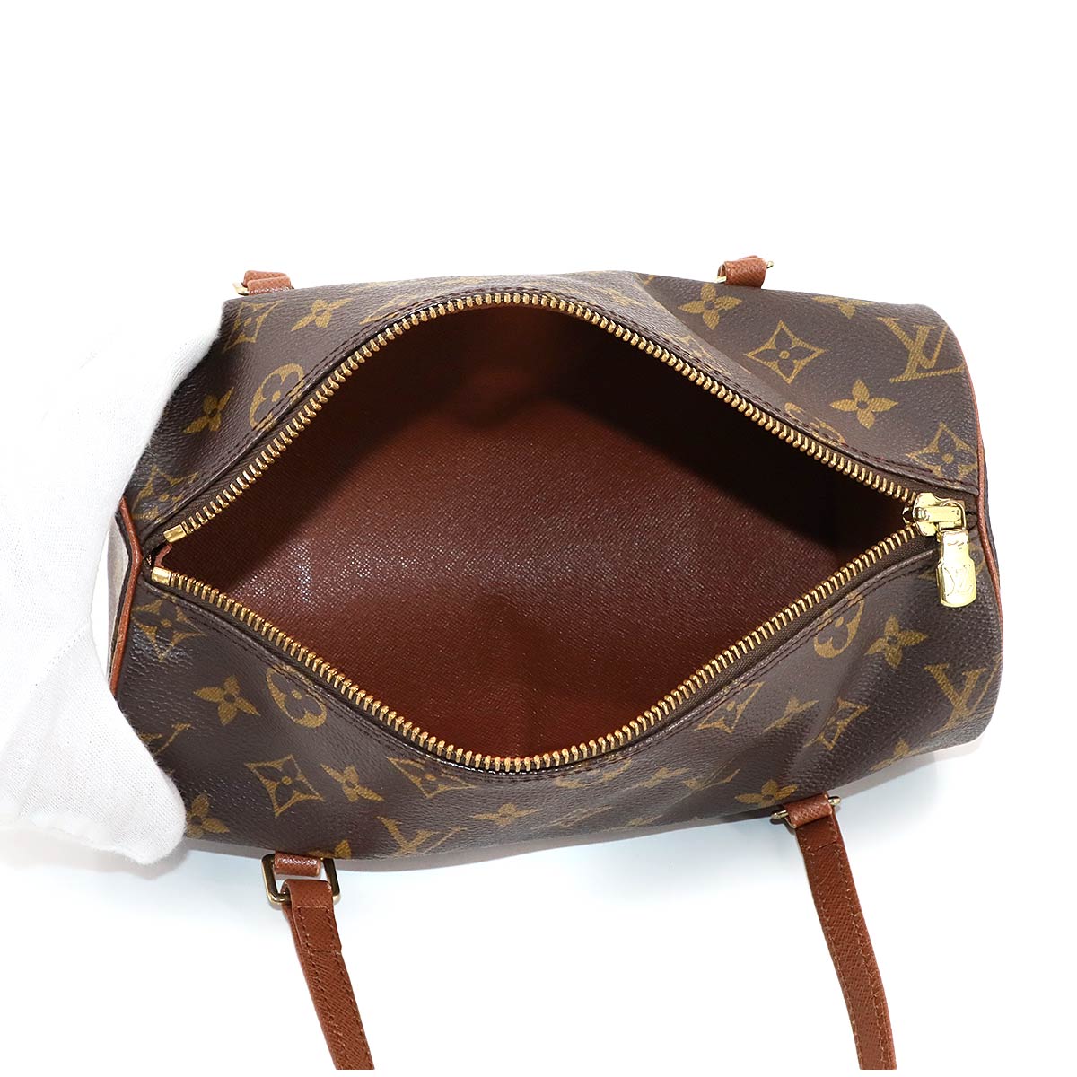 LOUIS VUITTON Monogram Papillon 26 Hand Bag Brown M51366 Purse
