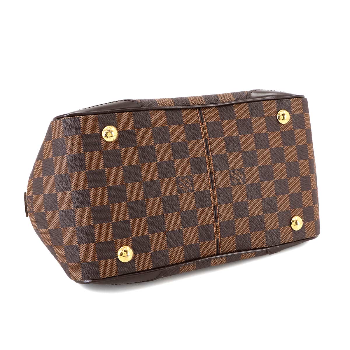 Damier Verona PM Hand Bag Ebene Brown N41117 Purse