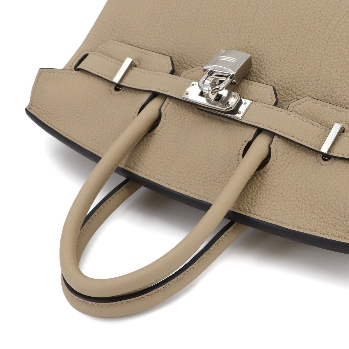 Birkin 25 Veau Togo Trench Hand Bag Purse Beige