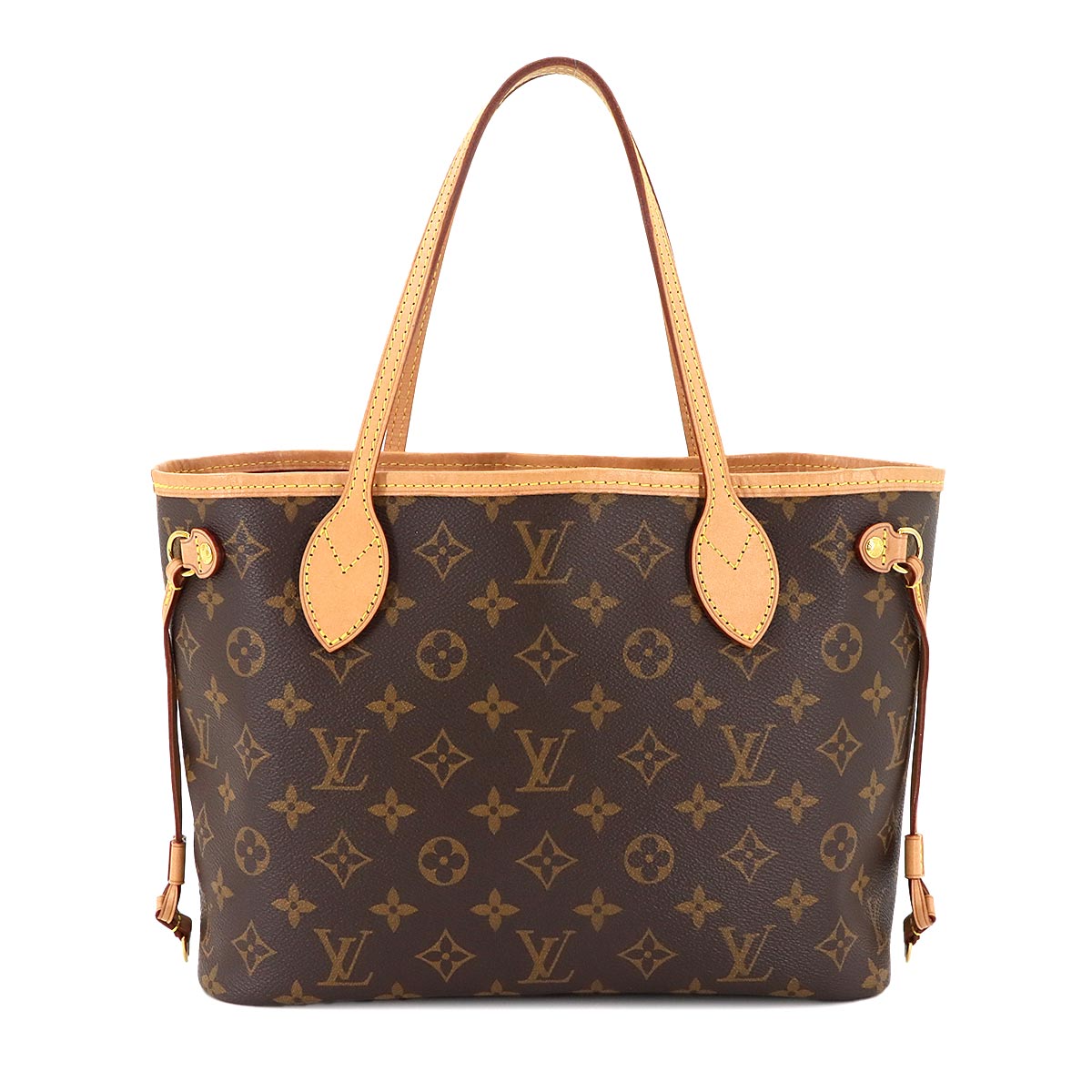 Monogram Neverfull PM Tote Bag Brown Pivoine M41245