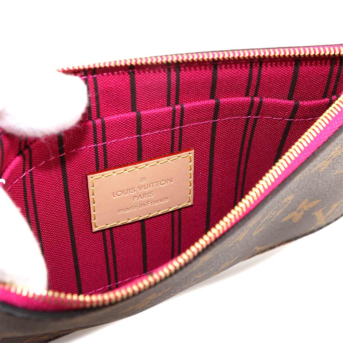 Monogram Neverfull PM Tote Bag Brown Pivoine M41245