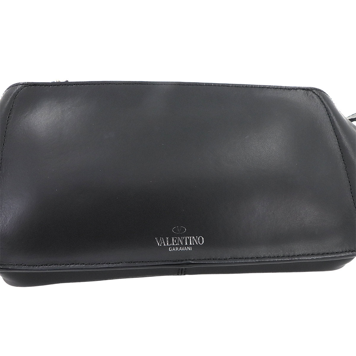 VLTN Belt Bag Body Waist Bag Leather Black White