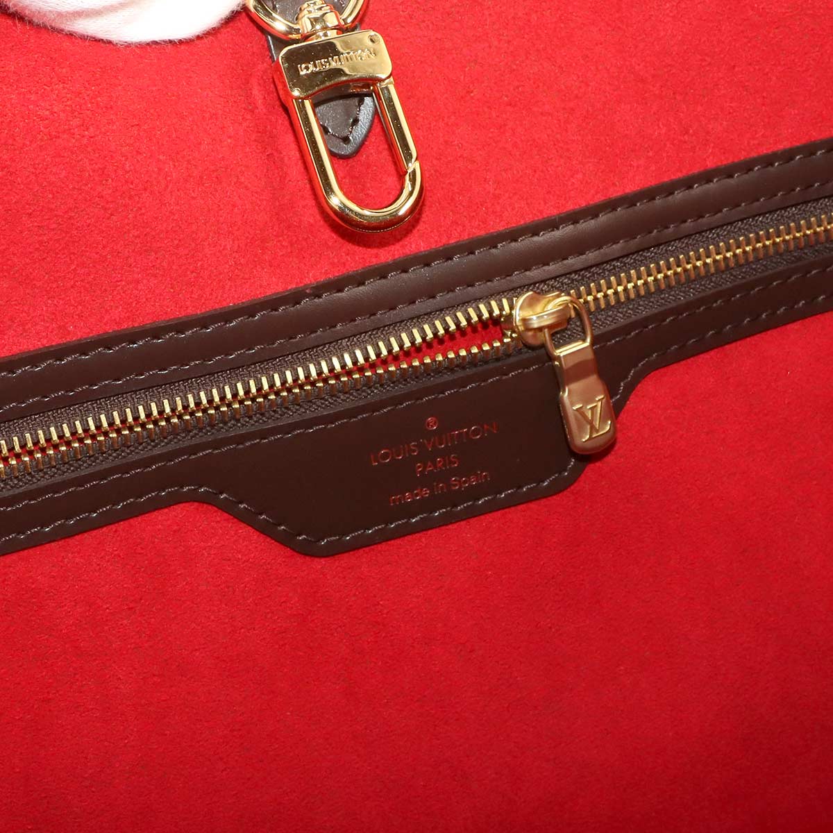 Damier Hampstead MM Tote Bag Ebene Brown N51204 Purse