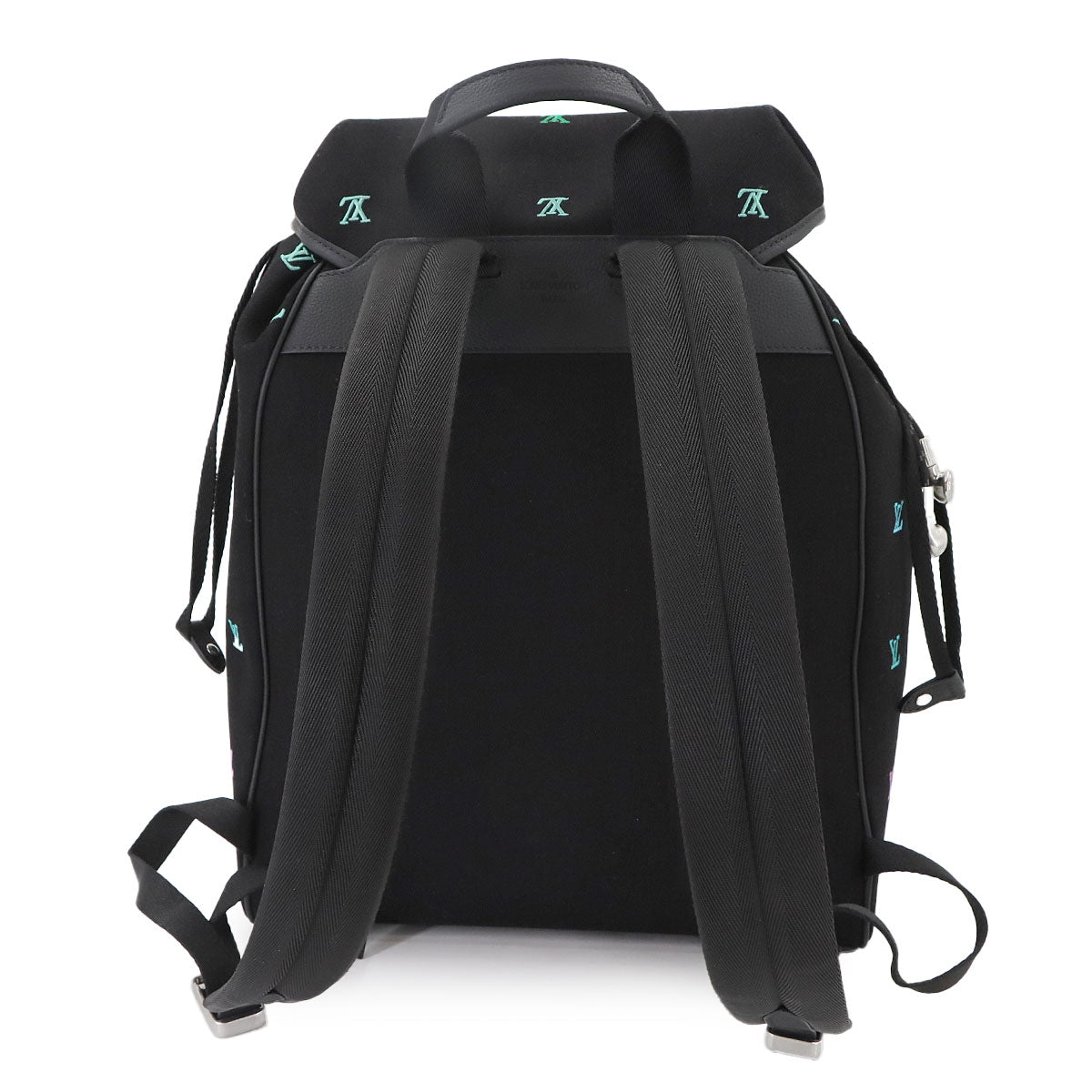 LV Blason Denim Montsouris Backpack Gradient Blue