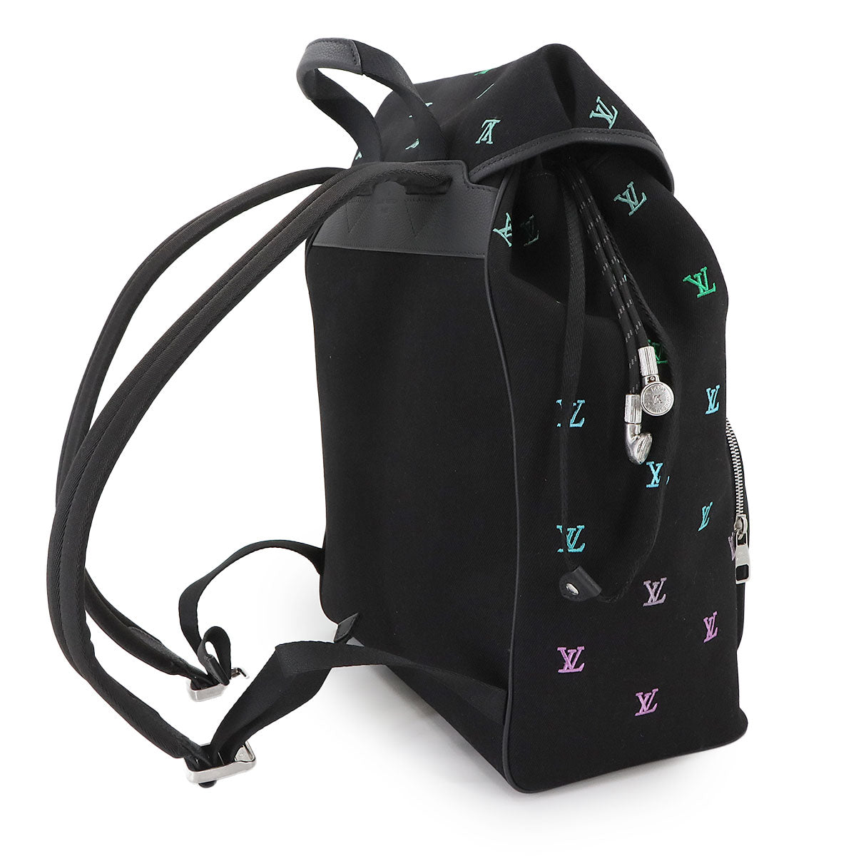 LV Blason Denim Montsouris Backpack Gradient Blue