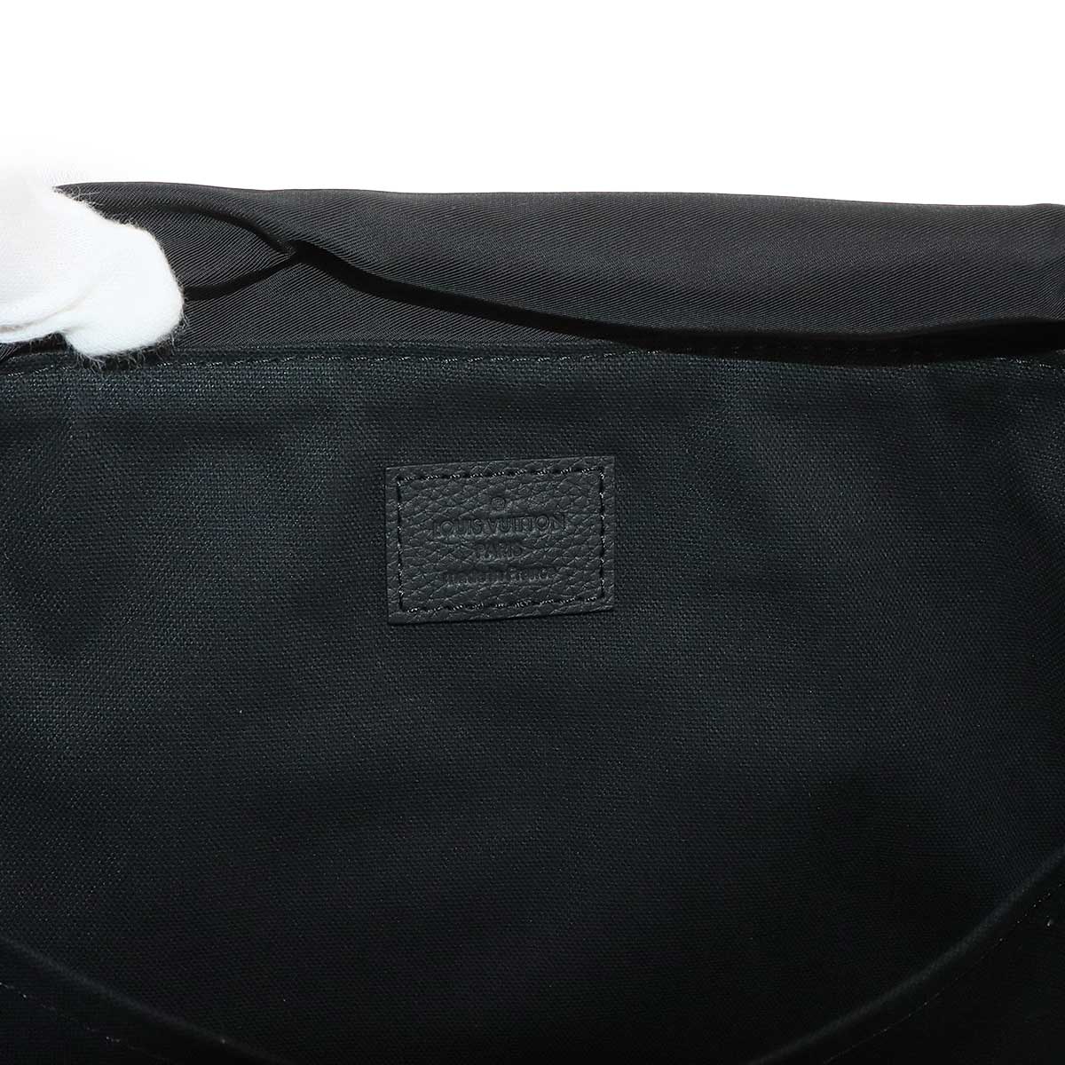 LV Blason Denim Montsouris Backpack Gradient Blue