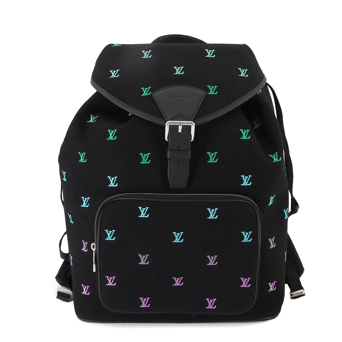 LV Blason Denim Montsouris Backpack Gradient Blue